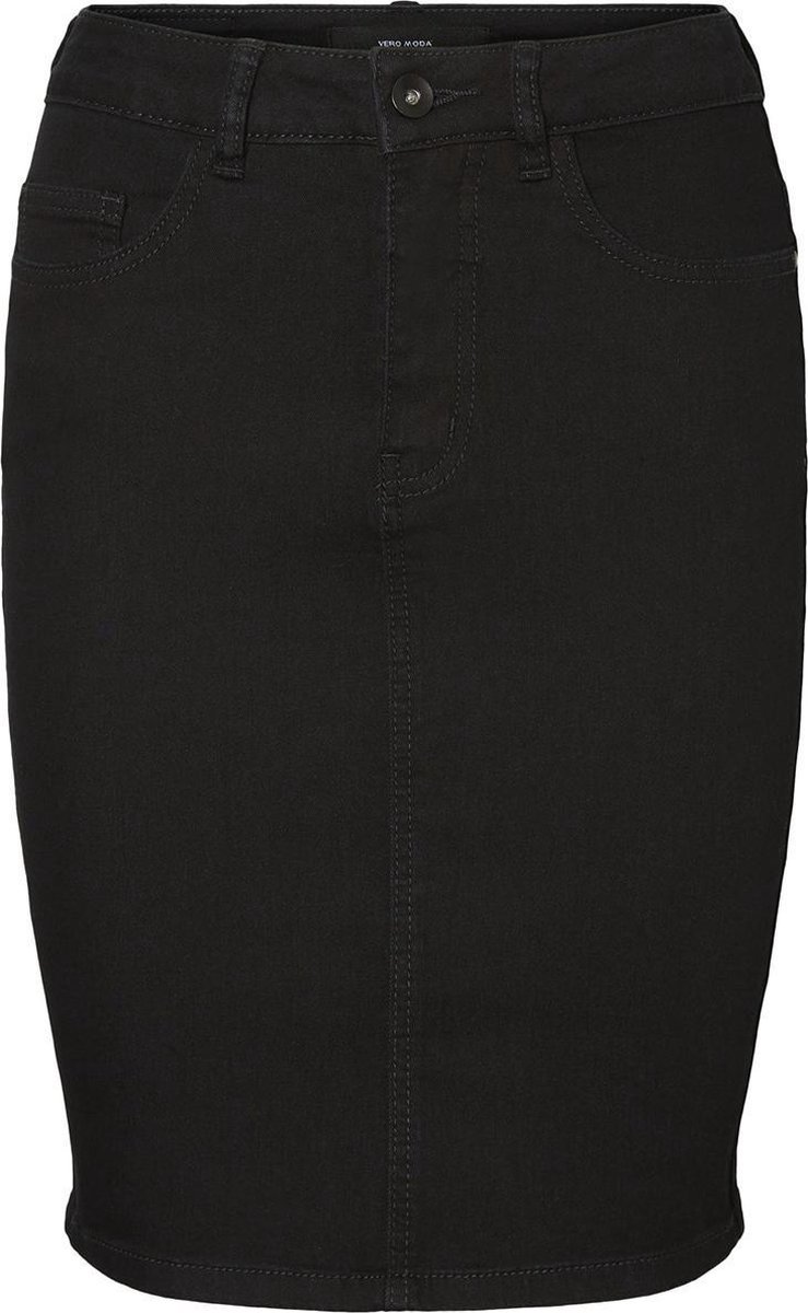 Vmhot Nine Hw Dnm Pencil Skirt Mix Noos 10193076 Black