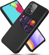 Hoesje met Kaartsleuf Back Cover Zwart Geschikt voor Samsung Galaxy A52 / A52S