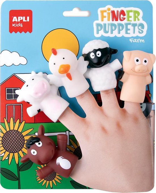 Marionnette à doigt avec animaux ou personnages