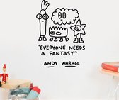 Wall Sticker - Everyone needs a Fantasy - Warhol