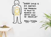 Wall Sticker - Every Child is an artist - Picasso