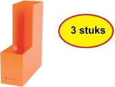Foray Tijdschriftenmap 3 stuks A4 Standaard Kunststof Oranje
