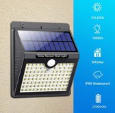Solar Buitenlamp met Bewegingssensor - Buitenlamp - Wandlamp - 97 LED’s – Zonne-energie - Bewegingssensor - Solar Lamp - Tuinlamp - 2 Stuks