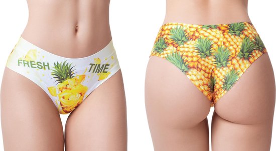 Memème - Fresh Summer Pineapple - Slip sans couture - Taille M