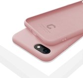 LIQUID|Silicone Matte + MicroFibre Shockproof Backcover iPhone 7/8 - Roze