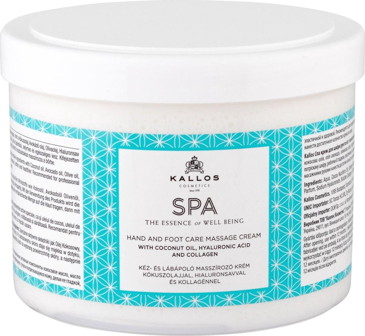 Kallos - SPA massage cream - 500ml