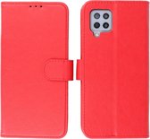 Samsung Galaxy A42 5G Hoesje - Book Case Telefoonhoesje - Kaarthouder Portemonnee Hoesje - Wallet Cases - Rood