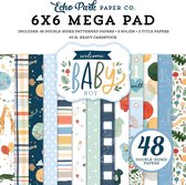 Echo Park Welcome Baby Boy 6X6 Inch Cardmakers Mega Pad (WBB234031)