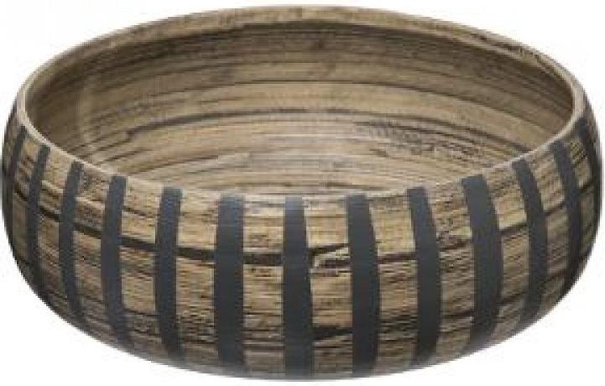 Mooie handmade slakom - Bamboehout - 25cm