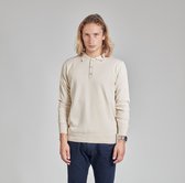 ULTRAMARINE Trui Heren met Polokraag - Sweater Heren met Lange Mouwen - Truien Heren Volwassenen - Sweatshirt Heren - Longsleeve Heren - Polo Trui Mannen - Pullover - Beige - XL