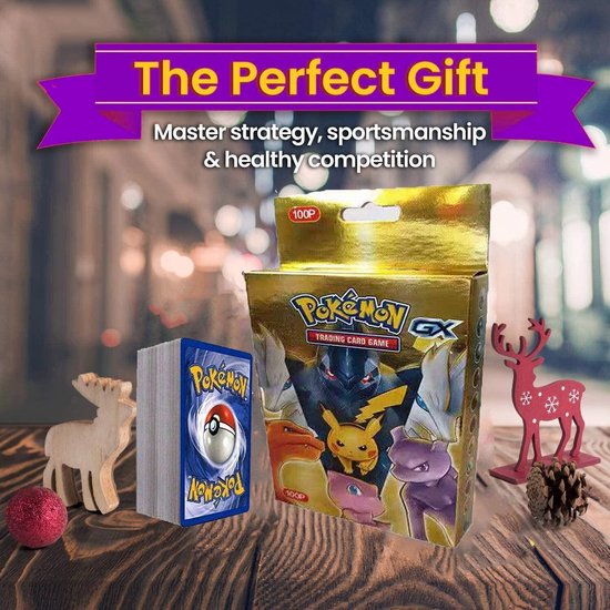 Thumbnail van een extra afbeelding van het spel SunAurora 100 Stuks Pokemon-kaarten, Pokemon-Ruilkaarten Set, Pokemon GX Kaarten,Beste Cadeau voor Kinderen