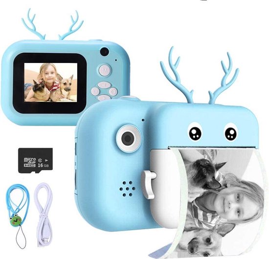 Kindercamera Instant Print Kleurenfoto's, Voor- en Achterkant Dual Selfie, 1080P HD Video voor 3-12, Roze, - K&F Concept Kindercamera Instant Print Kleurenfoto's, Voor- en Achterkant Dual Selfie, 1080P HD Video voor 3-12, Roze, - K&F Concept