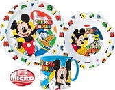 Disney Mickey Mouse ontbijtset - servies - magnetron bestendig