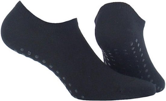 Topsocks yoga footies met anti-slip kleur: zwart maat: 35-38