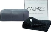 Calmzy Verzwaringsdeken Bundel 10 kg - Superior Soft - Verzwaringsdeken & Minky Verzwaringsdeken Hoes - 150 x 200 cm - Zwart