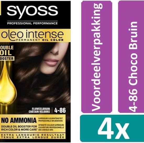 Syoss Oleo Intense 5-60 Caramel Bruin Haarverf stuks Voordeelverpakking | bol.com