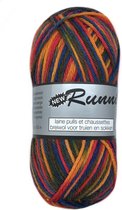 Lammy yarns New Running 4 rood bruin (909) - sokkenwol - pendikte 3 a 4mm - set van 3 bollen van 50 gram