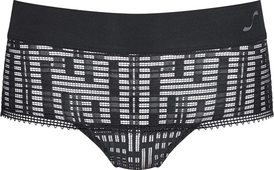 Sloggi Women S Seven Mid Waist Panty (1-pack) - dames slip - zwart - Maat: XS