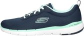 Skechers Flex Appeal 3.0-First Insight Dames Sneakers - Navy/Aqua - Maat 38