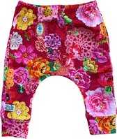 Stijlie kids Broekje Lovely flowers rood 56-62