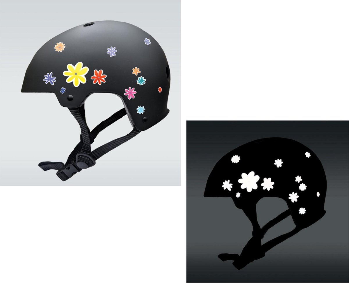 Bookman Sticky Reflectors Zwart - Veilige Fietsreflectoren