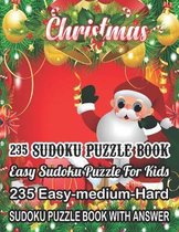 Christmas 235 Sudoku Puzzle Book Easy Sudoku Puzzle For Kids