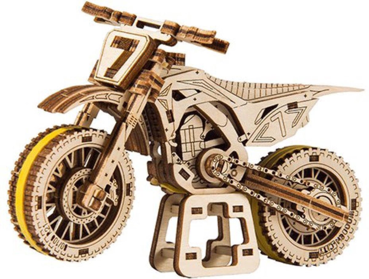 Wooden City Moto Cross, WR343, 13,7x6,2x8,7cm
