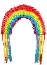 Boland - Piñata Regenboog (38 x 64 x 10 cm) Multi - Verjaardag, Kinderfeestje, Themafeest - Regenboog