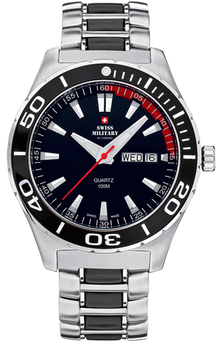 Swiss military SM34017.01 Mannen Quartz horloge