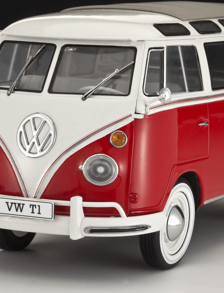 Revell Modelbouwpakket Auto - 67399 Volkswagen VW T1 Samba Bus - Modelbouw - Volwassenen - 1:24 — afbeelding 8