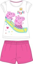 Peppa Pig shortama - katoen - Peppa pyjama roze - maat 116