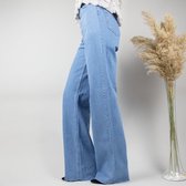 Straight High Waist Jeans - Licht denimblauw