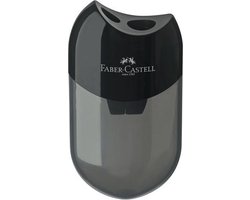 Faber-Castell puntenslijper met opvangbakje - kunststof zwart - FC-183500