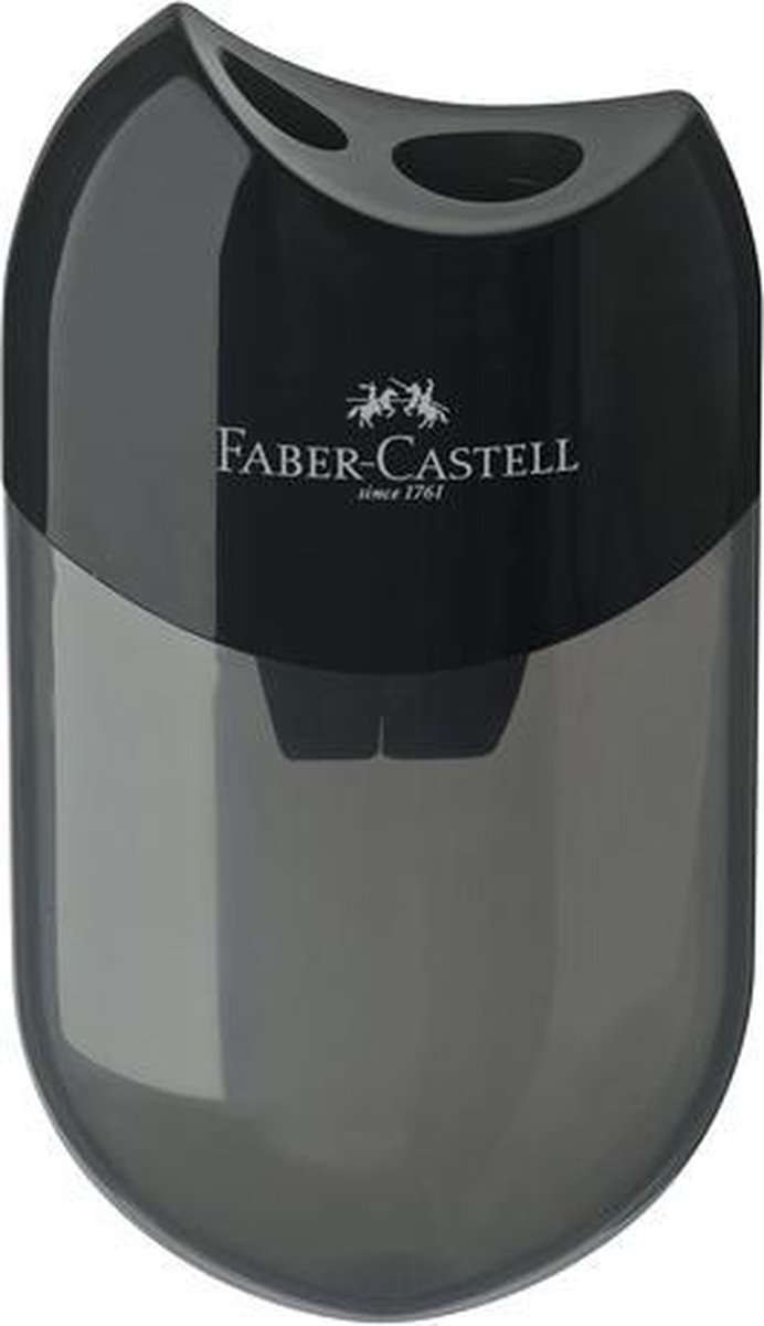 Faber-Castell puntenslijper met opvangbakje - kunststof zwart - FC-183500 - Faber-Castell