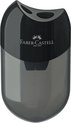 Faber-Castell puntenslijper met opvangbakje - kunststof zwart - FC-183500