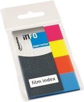 Info Notes Info Page Markers film index - 20x50mm - 4 kleuren 4x40 vel
