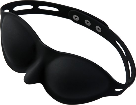 Foto: Xxdreamstoys masker blinddoek silicone eyemask zwart