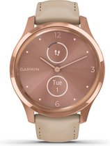 Garmin Vívomove Luxe - Smartwatch dames - 42 mm - Rose gold