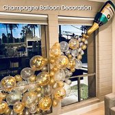 Champagnefles aluminiumfolie ballonset