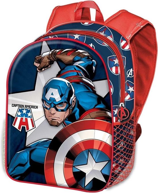 Le sac à dos The Avengers 3D 32cm Captain America | bol.com