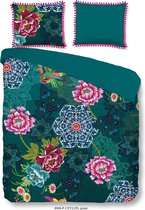 Bettwasche Ceylon - Happiness katoen-percal no.8068 groen