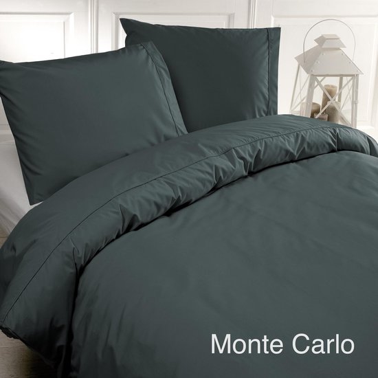 Dapper Bedankt pariteit Papillon Monte Carlo - Dekbedovertrek - Eenpersoons - 140x220 cm - Donker  groen | bol.com