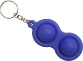 Simple dimple double | fidget toys | sleutelhanger | blauw