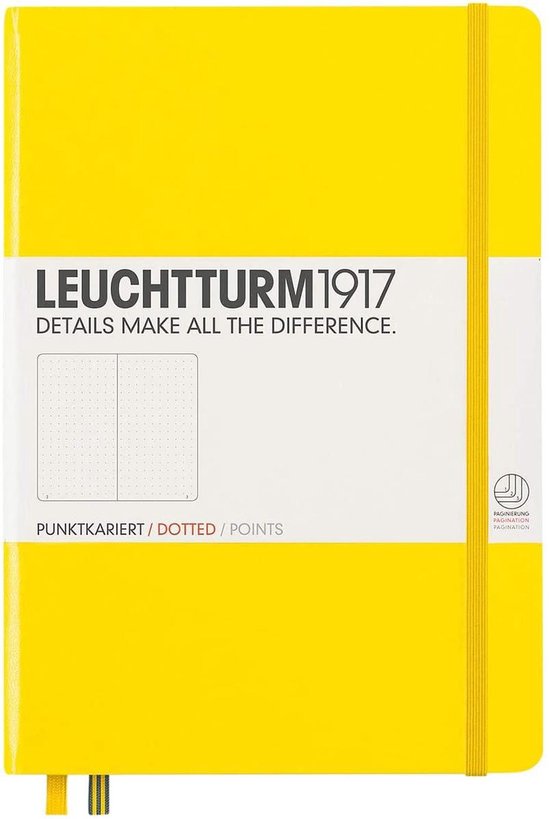 Leuchtturm1917 Notitieboek Lemon - Medium - Puntjes