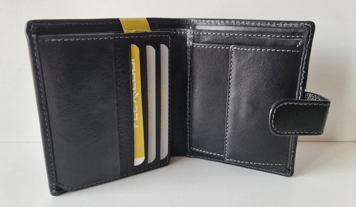 Flexloop Heren Billfold - Hoog Model Afgesloten - Black