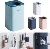 tandpasta dispenser - (marine blauw) - tandpasta uitknijpen - tandpasta knijper - badkamer tool -