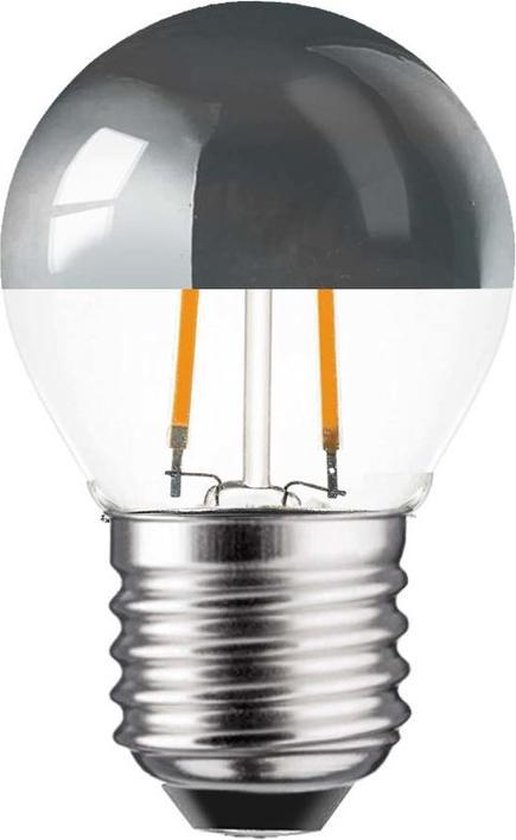 Ledmaxx Lampe LED semi-miroir argent E27 2W 2200K A ++ Non dimmable