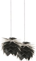 Dyberg Larsen Hanglamp Pineapple Xs 18 Cm Acryl Zwart 2 Stuks