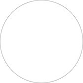 Blanco wit glans sticker, beschrijfbaar 200 mm