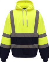 Yoko RWS hoodie met capuchon XL Geel/Marineblauw